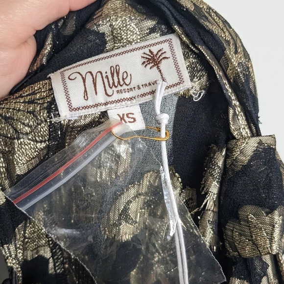 Mille Charlotte Top In Metallic Jacquard - Picture 7 of 8